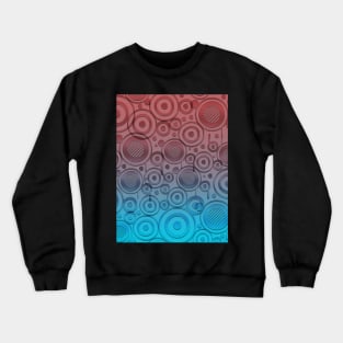 Abstract round pattern Crewneck Sweatshirt